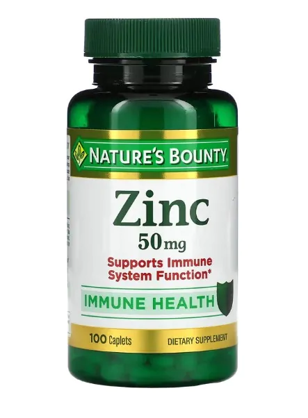 Zinco, 50mg, 100 capsulas, Nature's Bounty