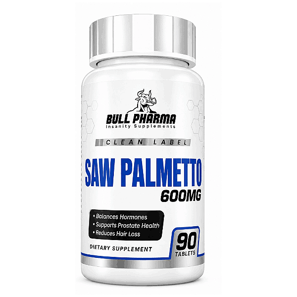 Saw Palmetto 600mg, 90 Comprimidos, Bull Pharma