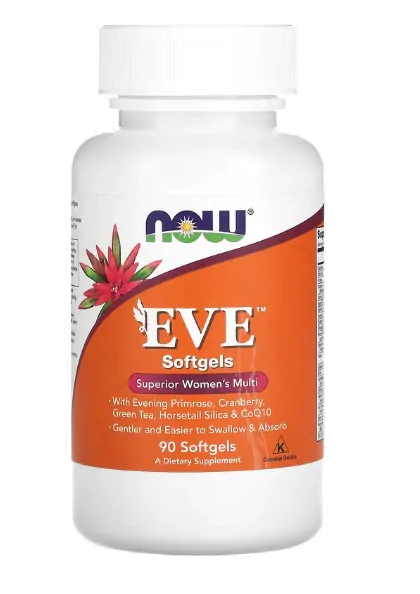 EVE, Multivitamínico para as mulheres, 90 softgels, Now