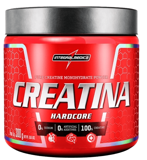 Creatina 100% Pura Hardcore, 300g, Integralmedica