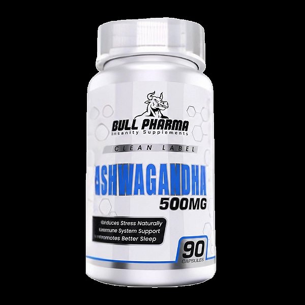 Ashwagandha 500mg, 90 Cápsulas, Bull Pharma