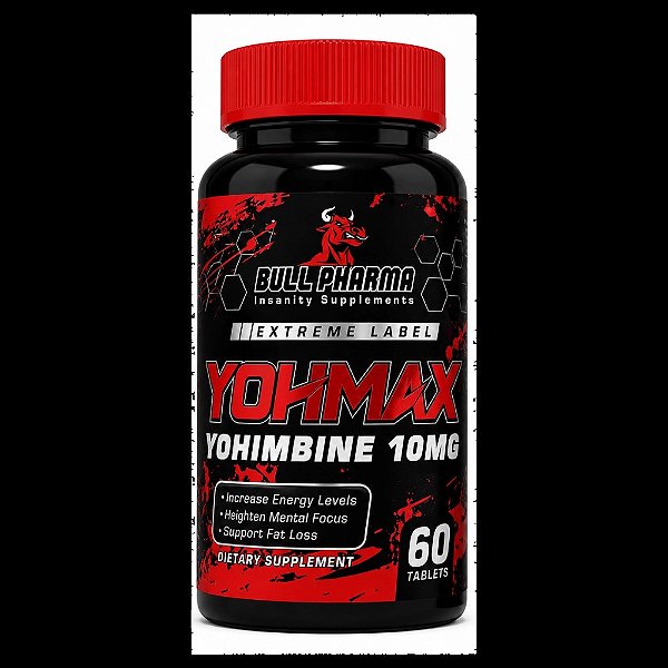 Yohmax Yohimbine, 10 Mg, 60 Tablets, BULL PHARMA