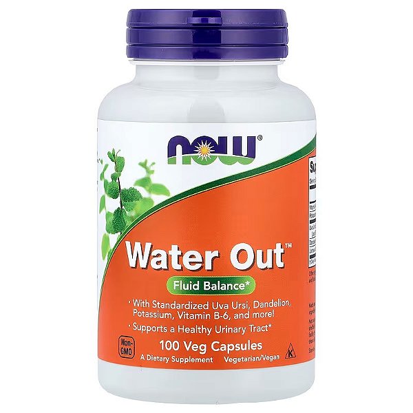 Water Out, Equilíbrio de Fluidos, 100 Cápsulas, Now Foods