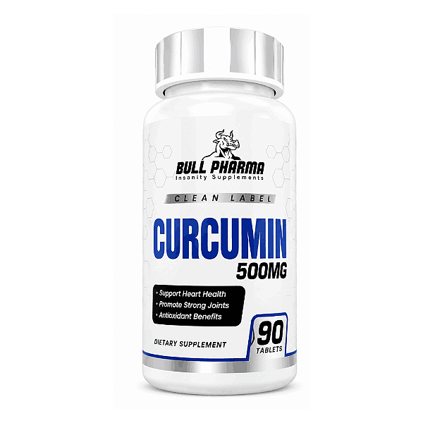 Curcumin, Curcuma 500mg, 90 Tabletes, Bull Pharma