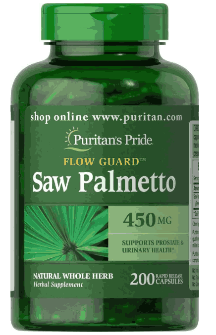 Saw Palmetto 450mg, 200 Cápsulas, Puritan's Pride