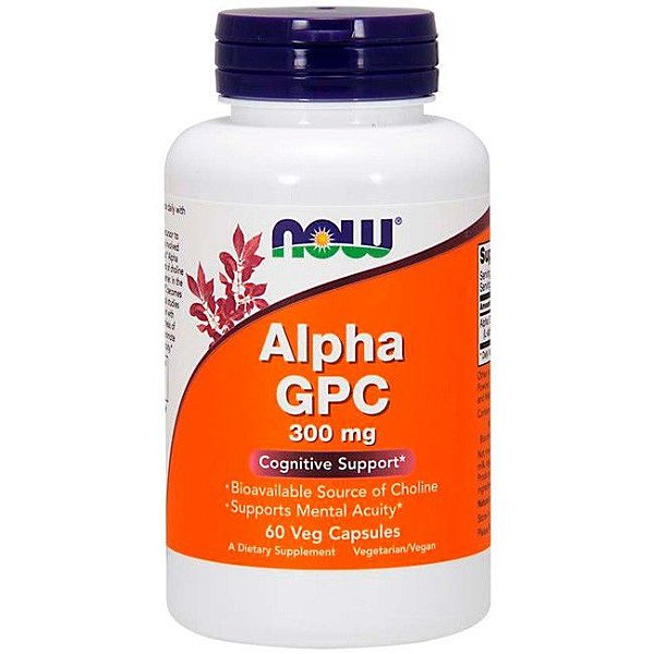 Alpha Gpc - 300 Mg - 60 Cáps Now Foods