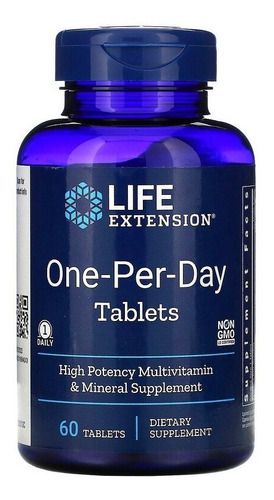 Life Extension One-Per-Day Tablets 60 Tabs Multivitamin