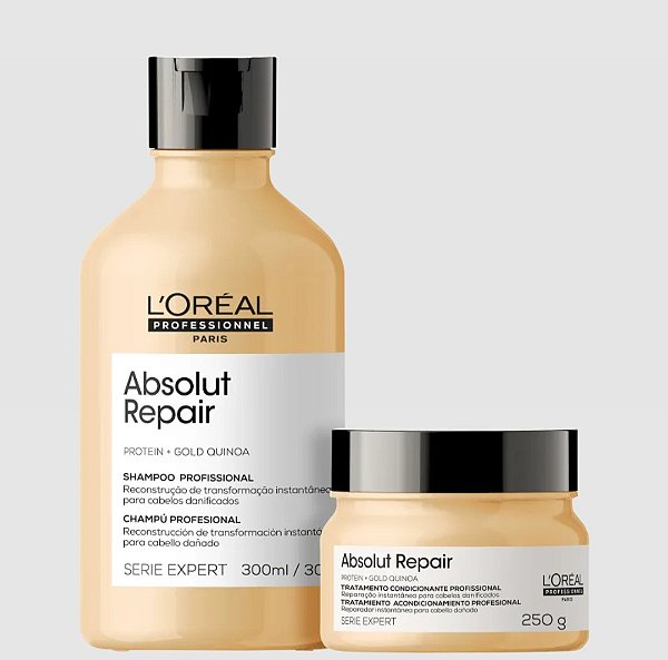 Kit L’Oréal Professionnel Absolut Repair – Shampoo 300ml + Máscara 250g