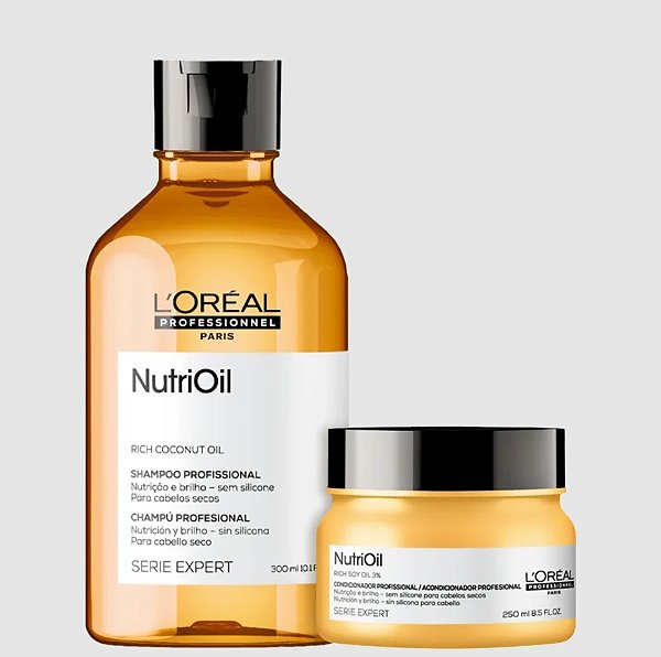 Kit L’Oréal Professionnel Paris NutriOil – Shampoo 300ml + Máscara 250ml