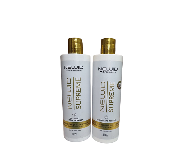 Kit Progressiva Newid Supreme – Shampoo + Alinhamento dos Fios (2x500ml)