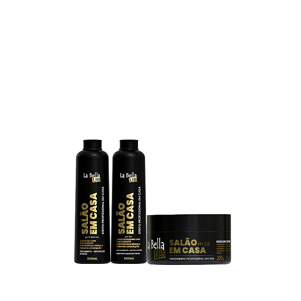 Combo Salão em Casa – Cabelos Renovados, Macios e Brilhantes -La Bella Liss