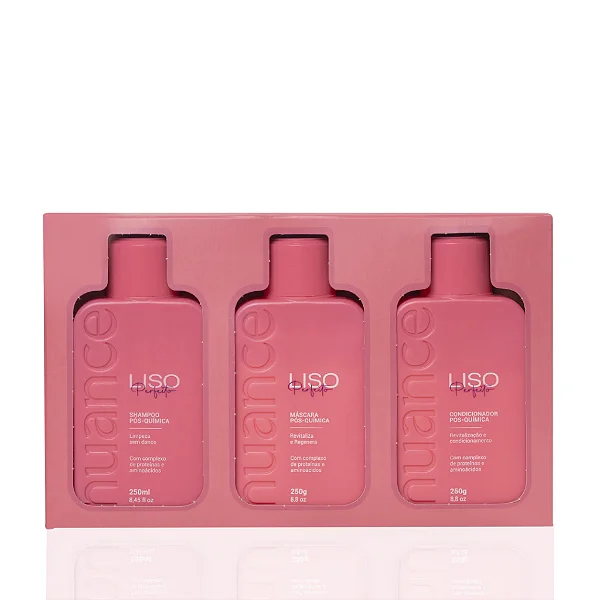 Kit Box Liso Perfeito Pós Química Hair Care 250ml