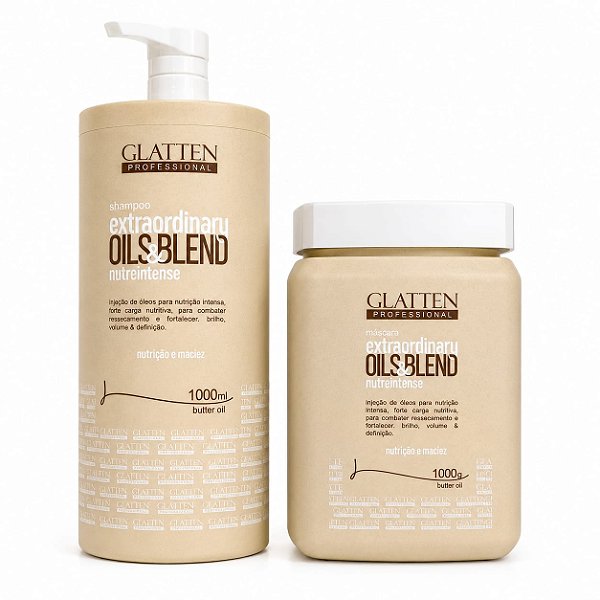Extraordinary Oils & Blend Shampoo + Máscara 1KL - Glatten