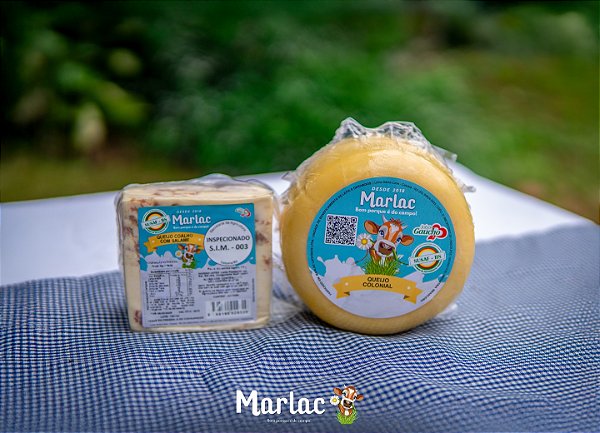 Combo Queijo Colonial 750g + Queijo Coalho com Salame 300g
