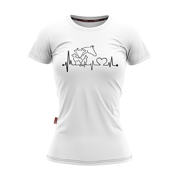 Baby Look Country Cowboy Cowgirl Bate Coração