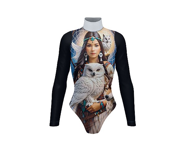 Body Manga Longa Country Cowgirl Indiana