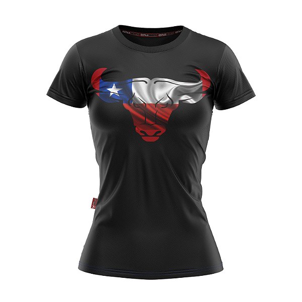 Camiseta Baby Look Country Feminina Cowgirl Algodão Premium Boi Chileno