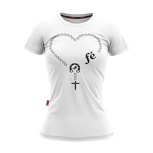 Baby Look Moda Country Cowgirl Coração de Fé