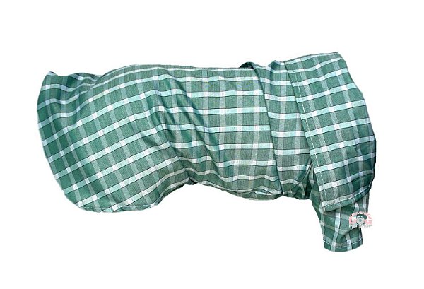 Roupa de Cachorro - Camisa Social Verde - Peso: 500g a 8,5 Kg