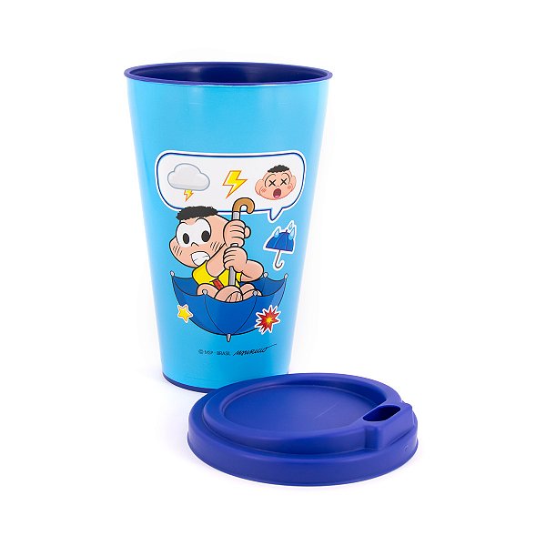 Copo Viagem Bucks Cascão - Turma da Mônica | 550ml | Antivazamento