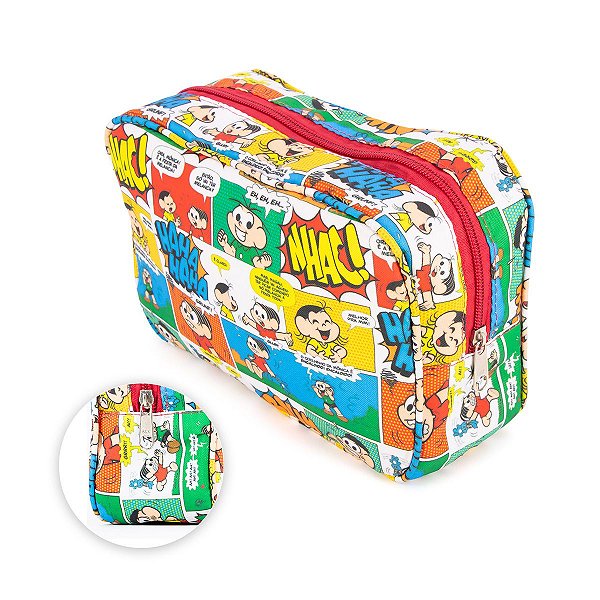 Necessaire Quadrada Turma da Mônica Quadrinhos