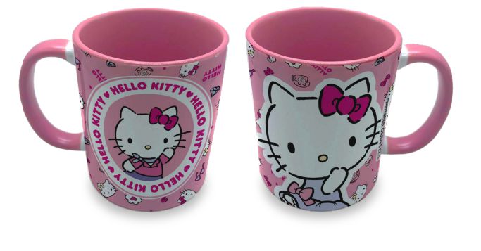 Caneca Porcelana 300ml Hello Kitty Flawless Rosa