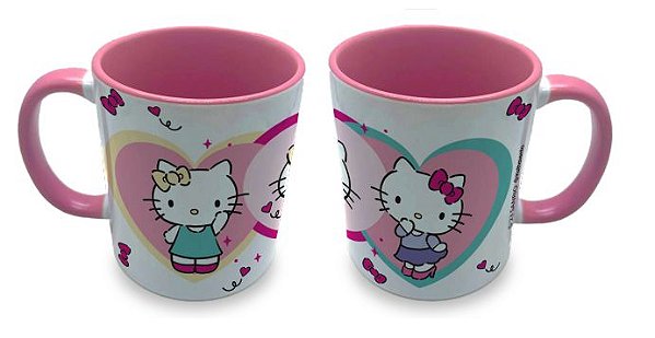 Caneca Porcelana 300ml Hello Kitty Flawless Branca