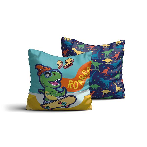 Almofada infantil 35x35 Dino Roar