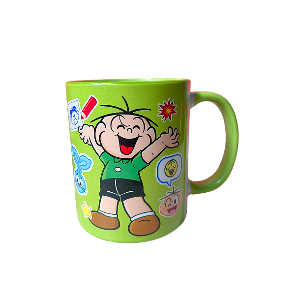 Caneca Cebolinha Monimoji 300ml - Turma da Mônica em Porcelana