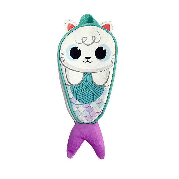 Estojo Formato Gatinha Sereia