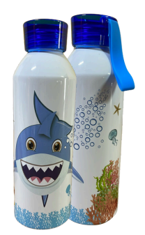Garrafa de Aluminio 650ml Tubarão