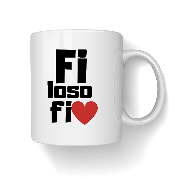 Caneca Xícara Personalizada Filósofo Com Nome Cor Branca