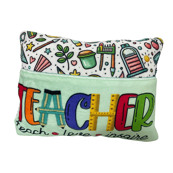 Almofada com Bolso para Professora