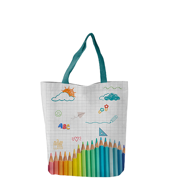 Bolsa Sacola Lápis de Cor Modelo:Sem Frase