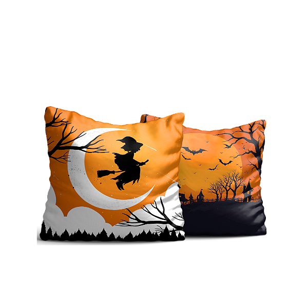 Almofada 35x35 Halloween Bruxa