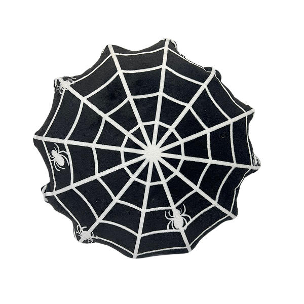 Almofada Halloween Formato Teia de Aranha