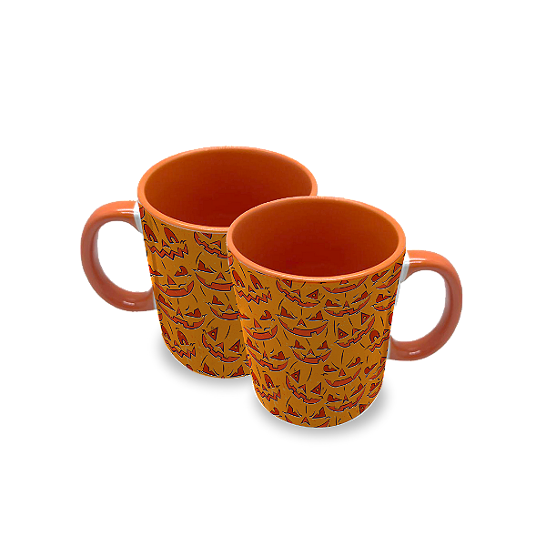 Caneca Abóbora Mágica – O Toque Místico do Halloween!