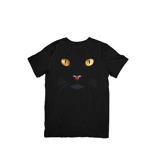 Camiseta Infantil de Algodão Halloween Pantera