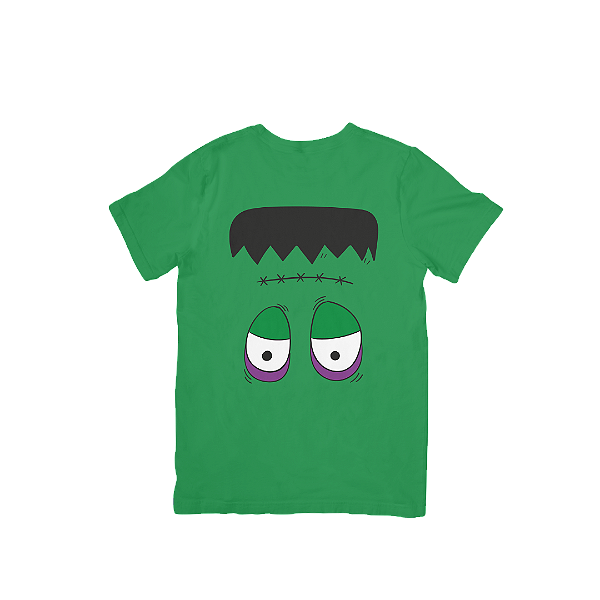 Camiseta Infantil de Algodão Halloween Frank