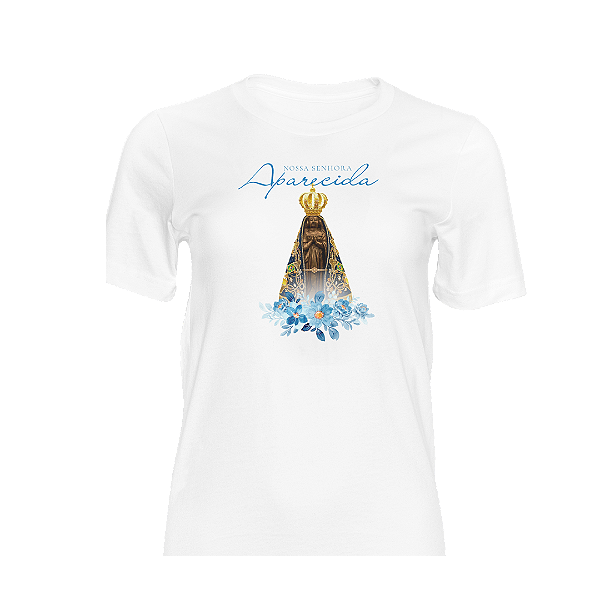Camiseta Adulto de Algodão Nossa Senhora Aparecida