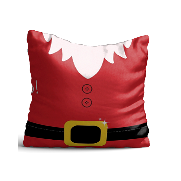 Almofada Papai Noel 35x35 Aveludada - Decoração Natalina Premium