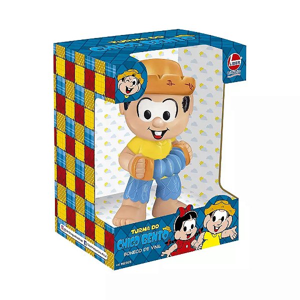Boneco de Vinil Chico Bento - Turma da Mônica Colecionável