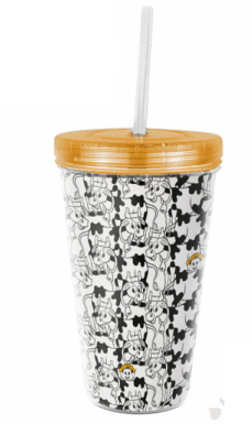 Copo Canudo Chico Bento – Turma da Mônica 470ml Vaca Maiada | Diversão e Estilo