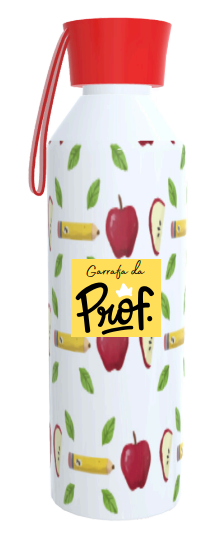 Garrafa de Aluminio 650ml Maçã