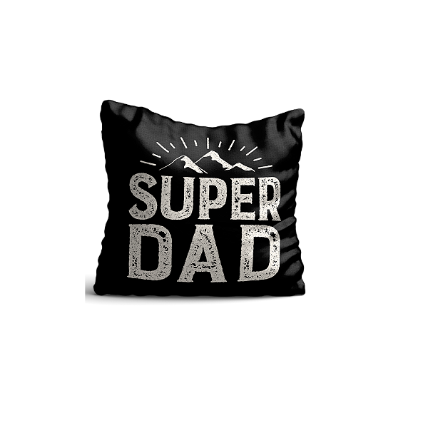 Almofada Aveludada Pai Super Dad 35x35