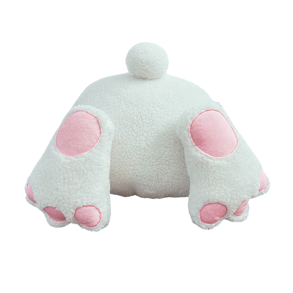 Almofada Bumbum de Coelho em Pelúcia 22x30cm | Almofada Fofa e Divertida