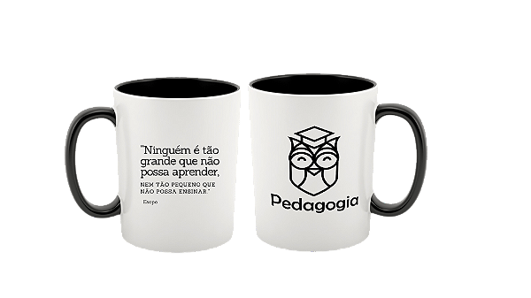 Caneca Porcelana 325ml Pedagogia Personalizada
