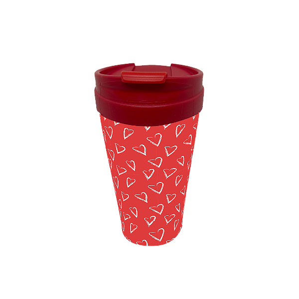 Copo Bucks Acrilico  470ml - Coração