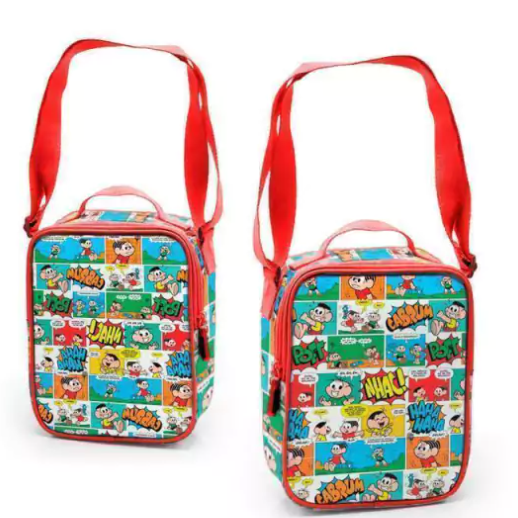 Shoulder Bag Térmica Quadrinhos Colorida - Turma da Mônica
