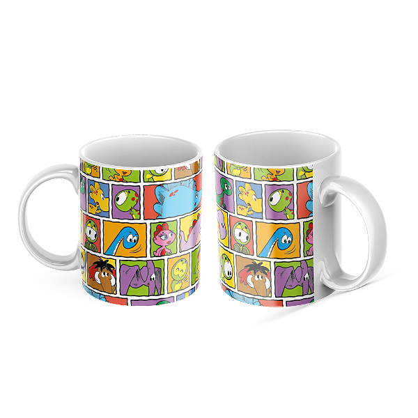 Caneca Porcelana 325ml Horácio Quadrinhos - Turma do Horácio